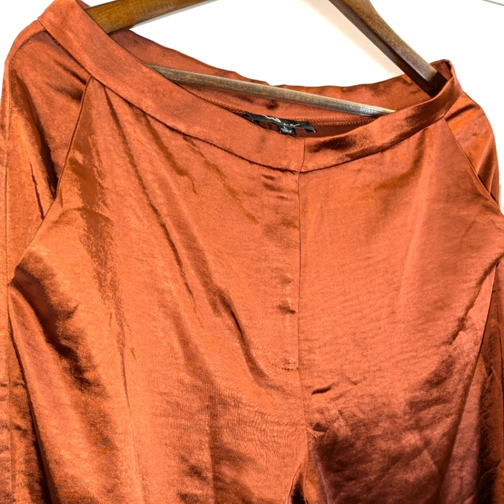 Lulu's Satin Rust Trouser Large - image 8